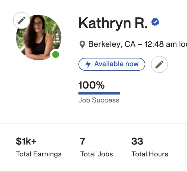 How much money I've made on Upwork ($1,000)