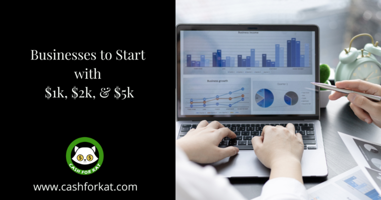 businesses to start with 1k, 2k, and 5k