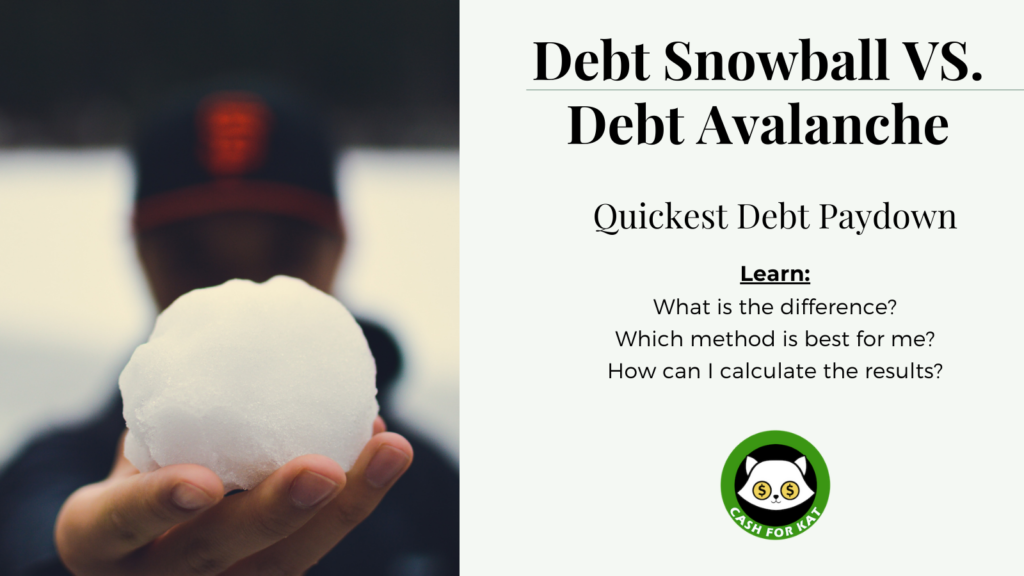 debt snowball vs debt avalanche