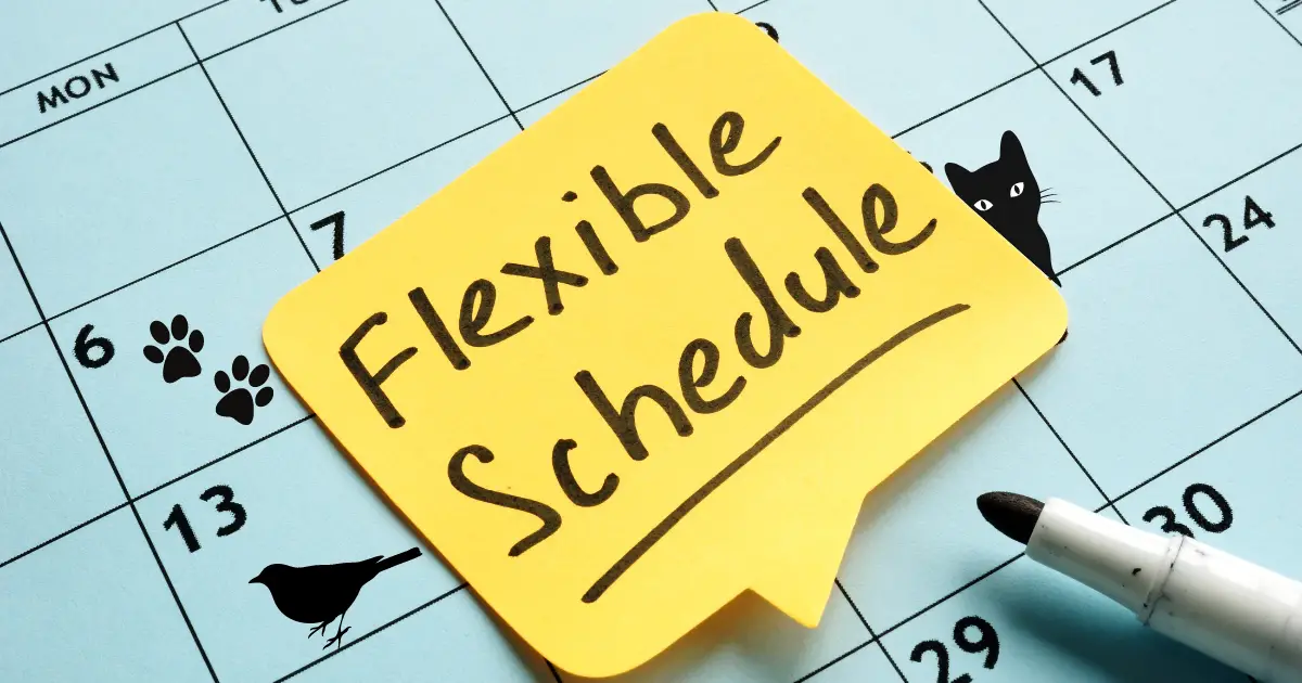 flexible schedules for pet sitters
