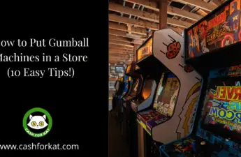 how to put gumball machines in a store