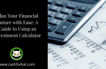 Calculator on top of financial documents with a pen