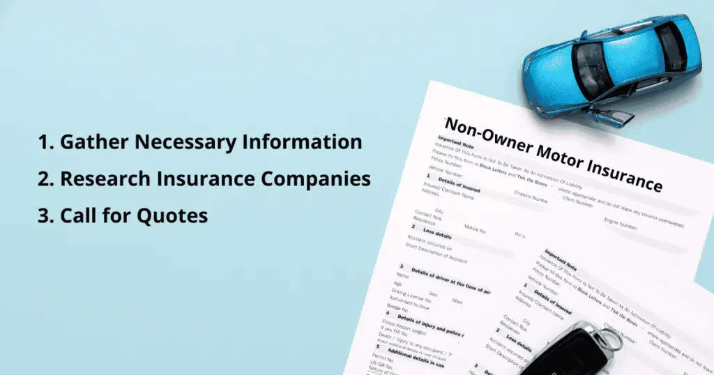Toy car next to an insurance form