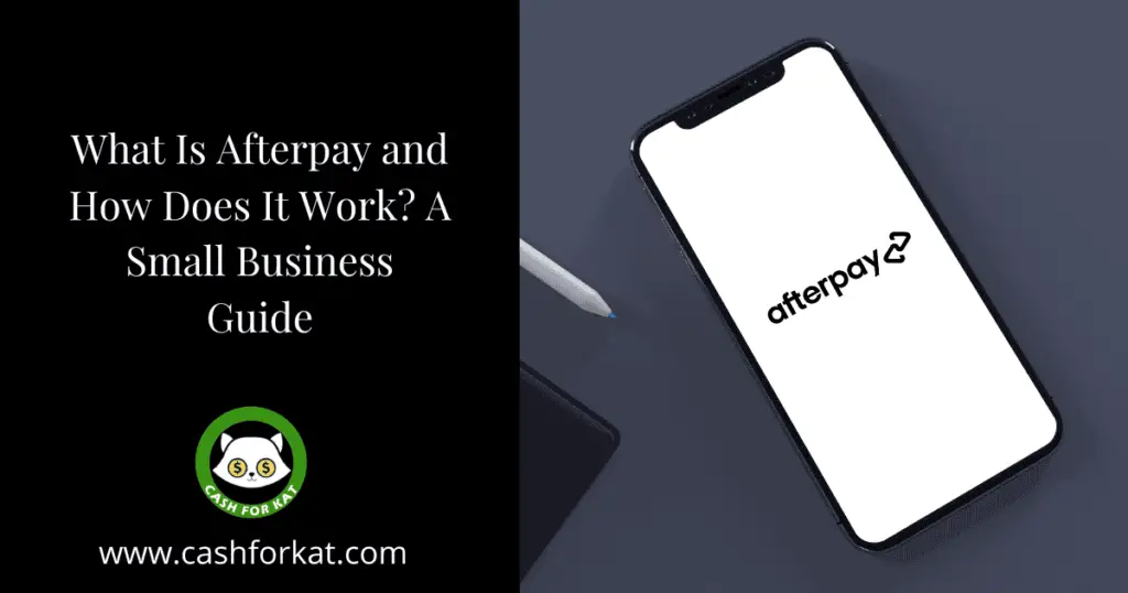 Afterpay app opening on an iPhone